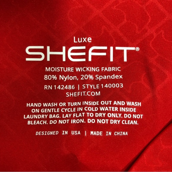 SheFit Leggings BOSS Pants NEW Red Size Large NWT - Picture 15 of 17
